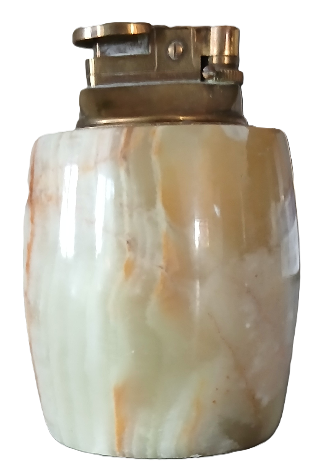 Briquet à gaz en albâtre en forme de fût – Image 2