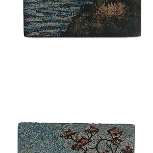 Art décoratif vietnamien, tableaux, jour/nuit en coquilles d’œufs