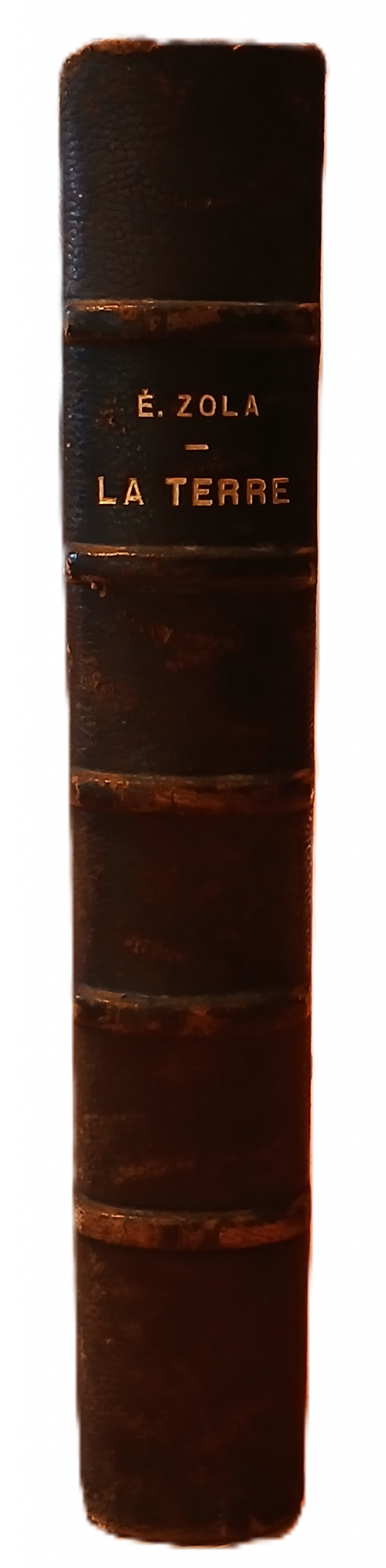 Emile Zola – La terre – Livres anciens reliure cuir (1929) – BERNOUARD