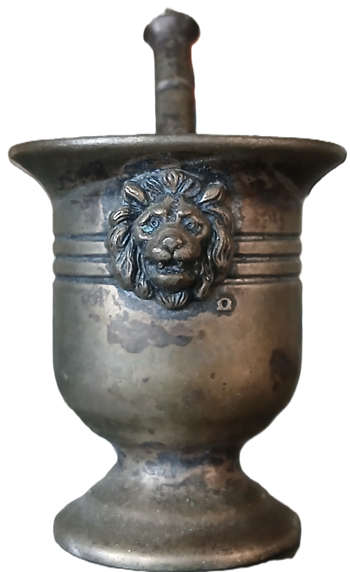 Mini mortier pilon en métal argenté – Image 2