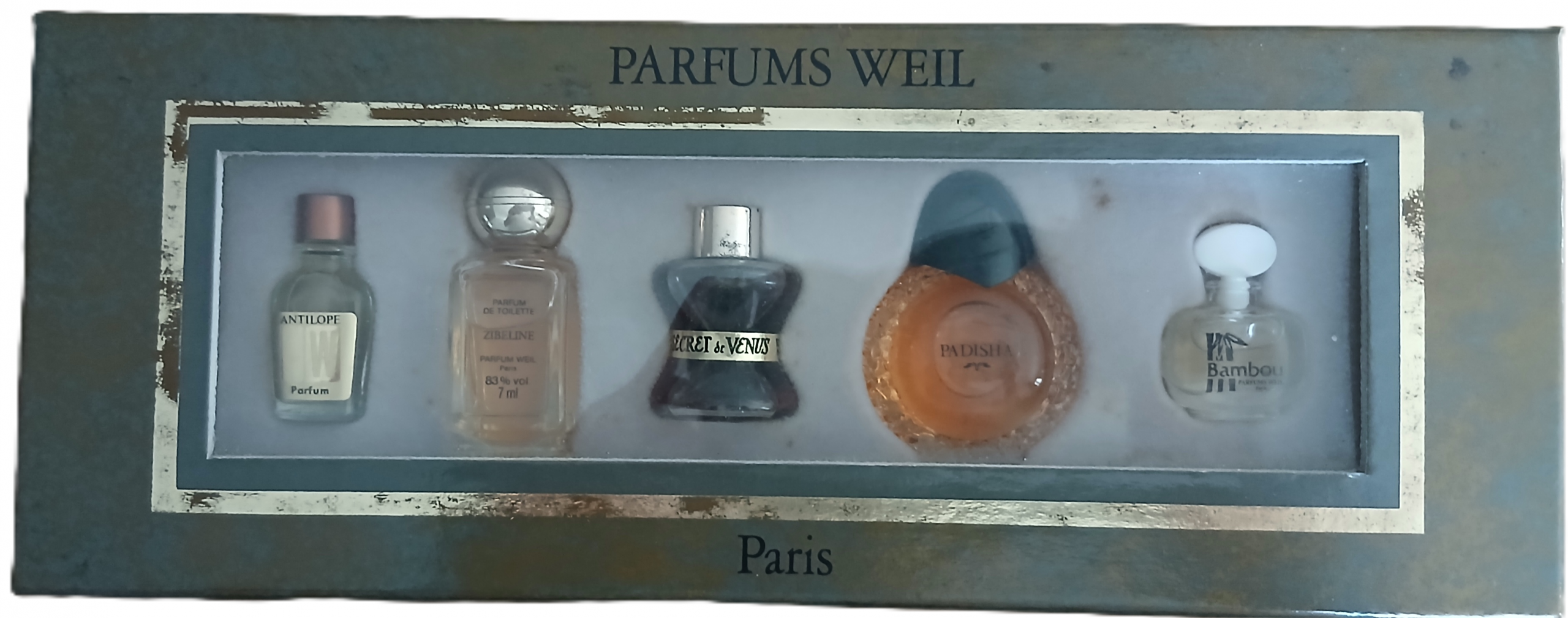 Boîte de mignonettes de parfum Weil