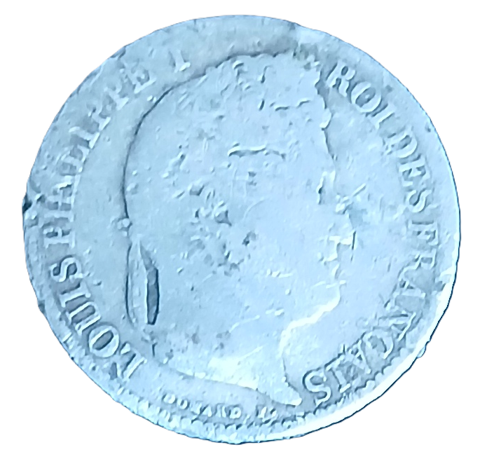 1/2 franc Louis-Philippe Ier 1834 A – Image 2
