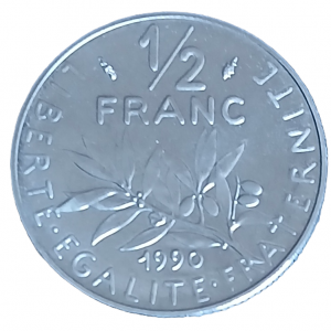 1/2 franc type Semeuse 1990