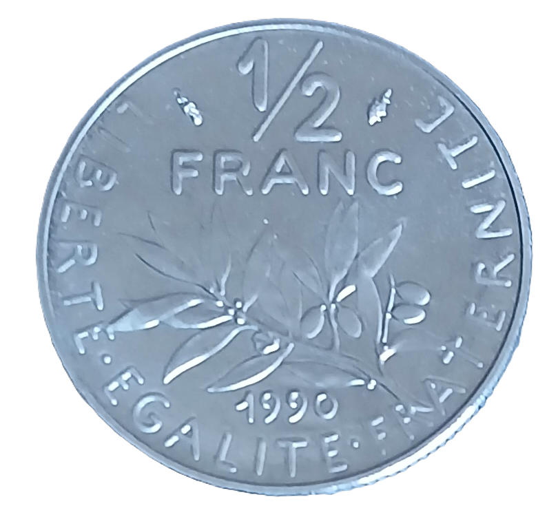 1/2 franc type Semeuse 1990