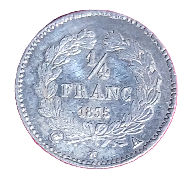 1/4 de franc argent Louis-Philippe Ier 1835 A