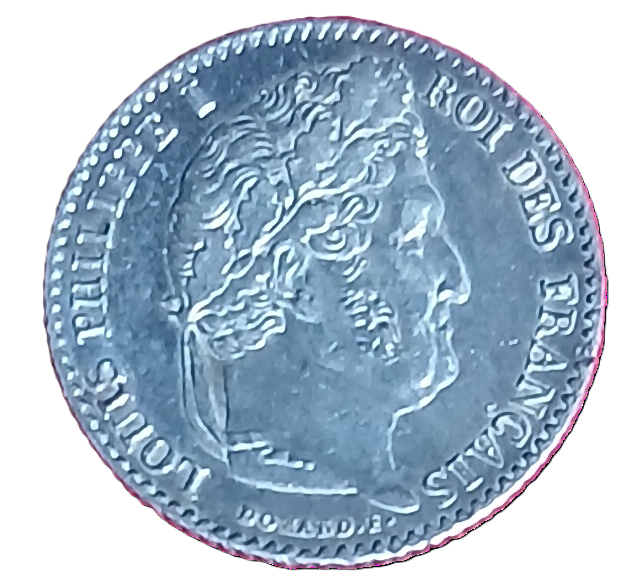 1/4 de franc argent Louis-Philippe Ier 1835 A – Image 2