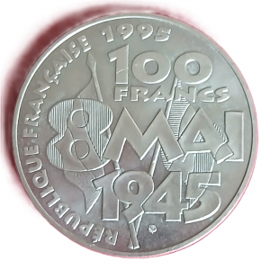 100 francs argent type Armistice 1995