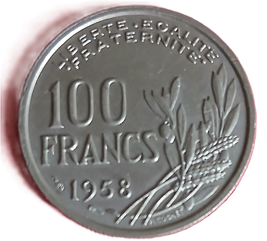 100f type Cochet 1958 dauphin