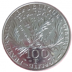 100 francs argent type Curie 1984