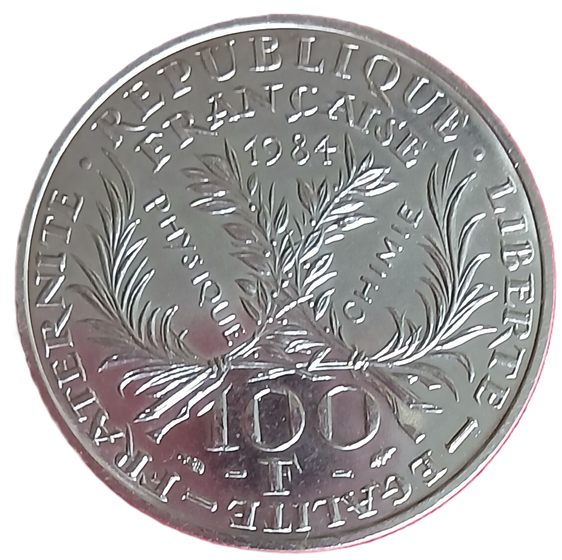 100 francs argent type Curie 1984