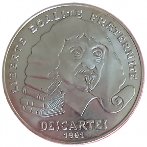 100 francs argent type Descartes 1991