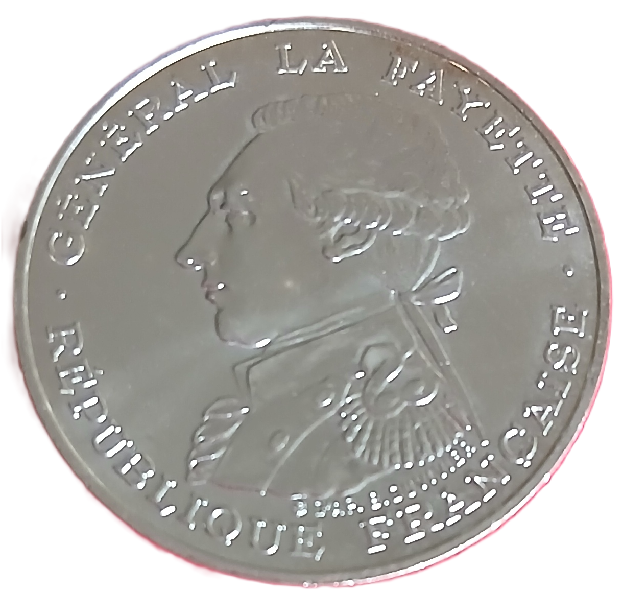100 francs argent type Egalité Lafayette 1987 – Image 2