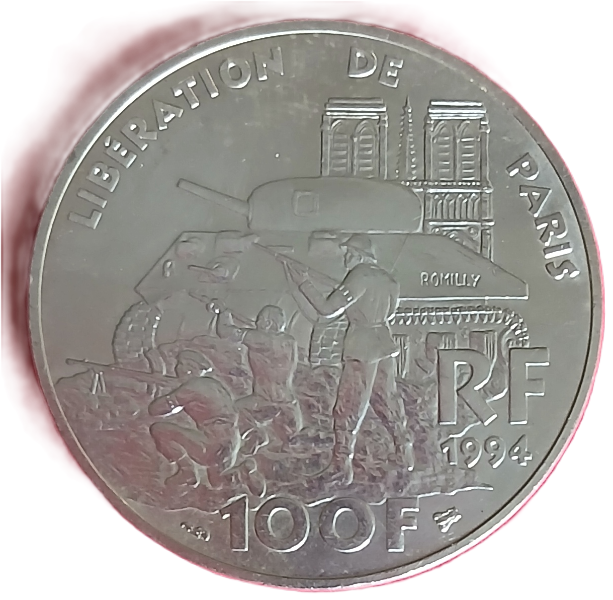 100 francs argent type Libération 1994