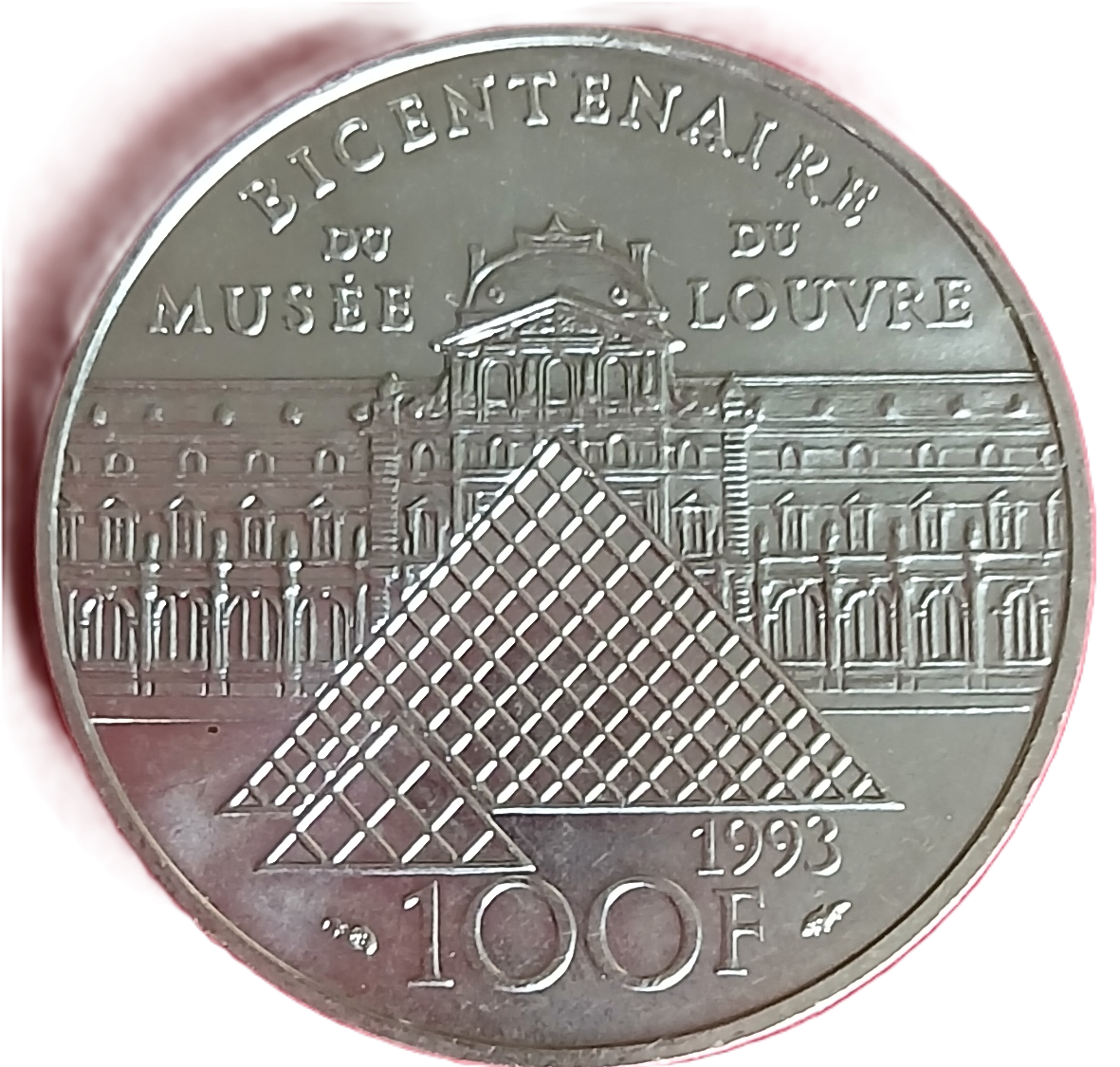 100 francs argent type Louvre 1993