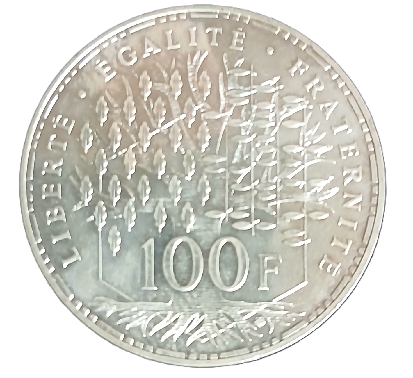 100 francs argent type Panthéon 1982
