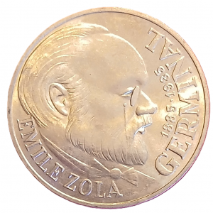 100 francs argent type Zola 1985