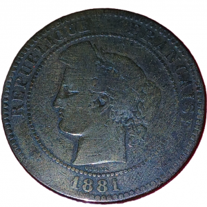 10 centimes type Cérès 1881 A