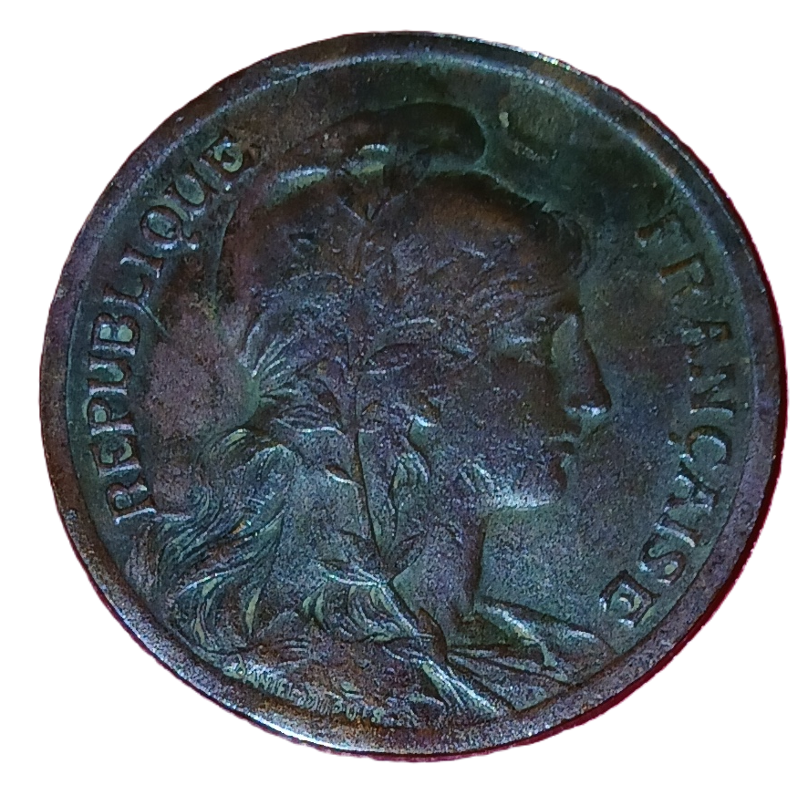 10 centimes type Dupuis 1921 – Image 2