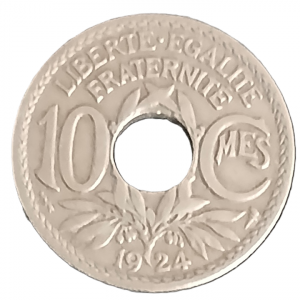 10 centimes type Lindauer 1924 Poissy