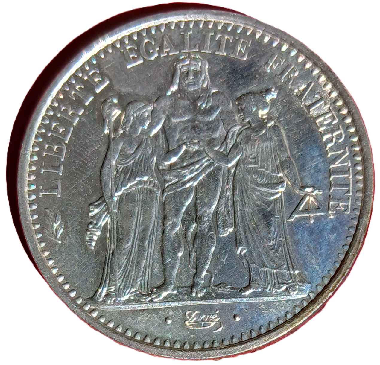 10 francs argent type Hercule 1967 à l'accent – Image 2