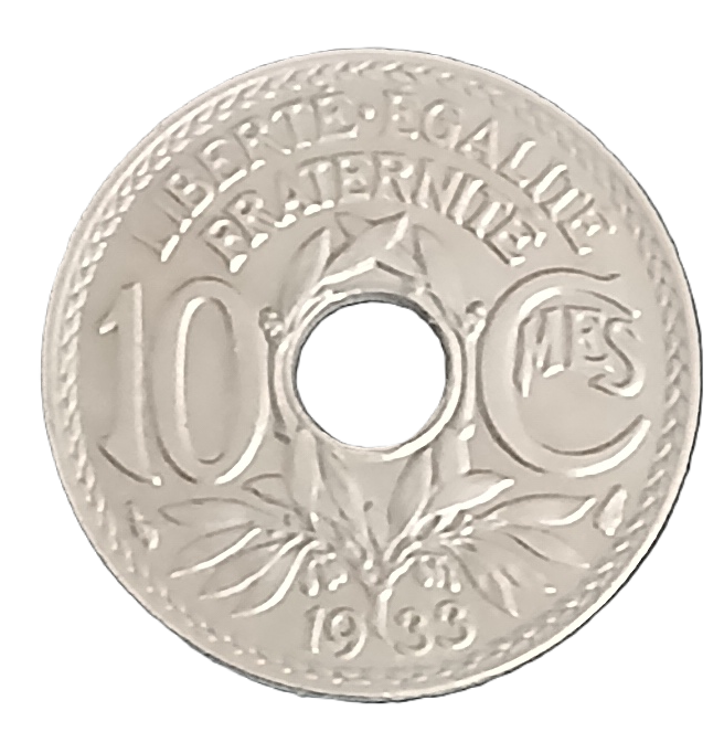 10 centimes type Lindauer 1933