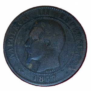 10 centimes Napoléon III tête nue 1857 MA