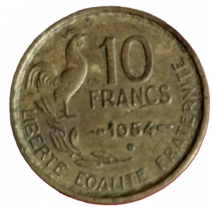 10 francs type Guiraud 1954 B