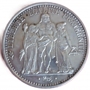 10 francs argent type Hercule 1966 à l’accent