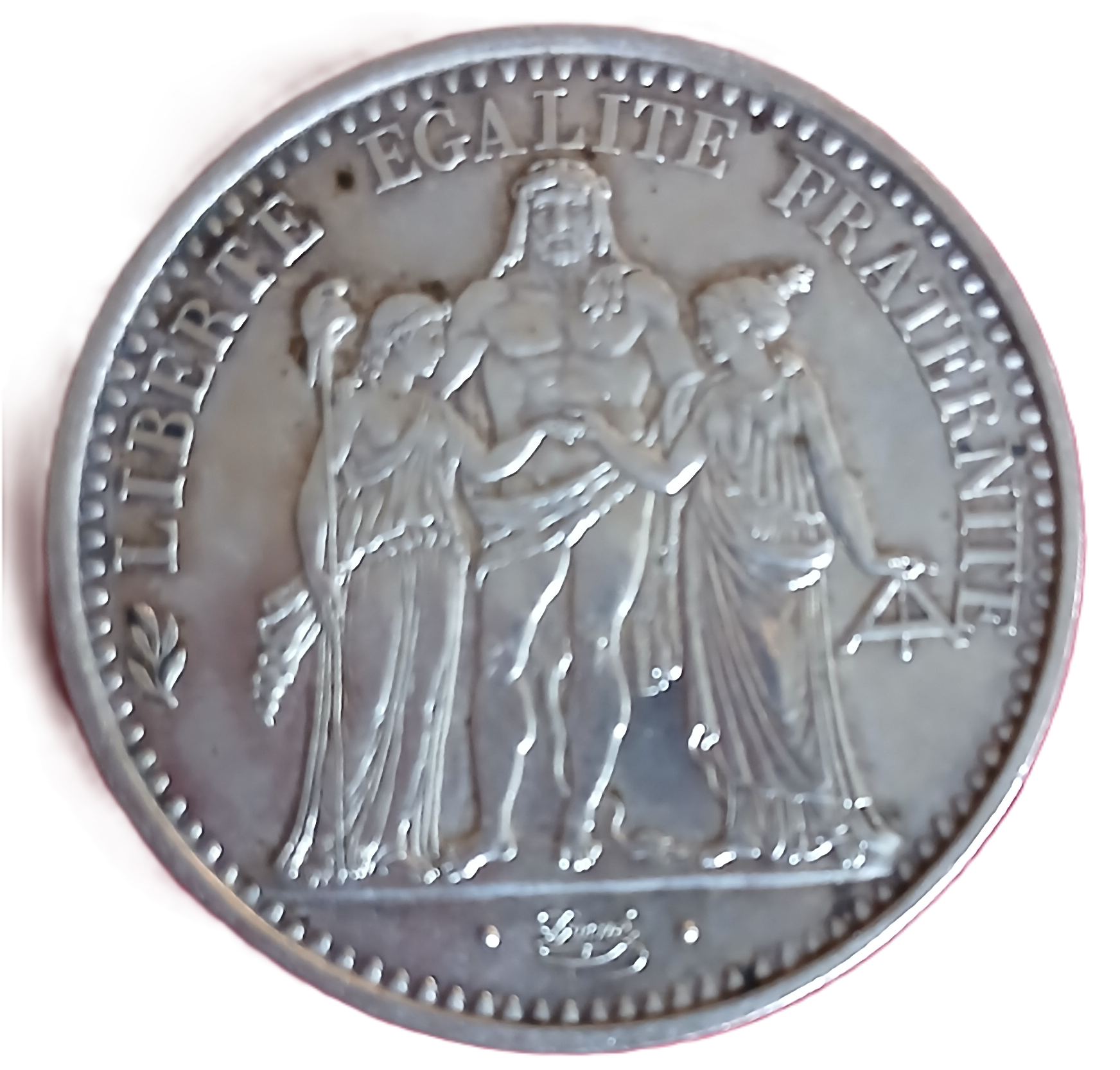 10 francs argent type Hercule 1966 à l'accent – Image 2