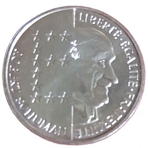 10f type Schuman 1986 BU en argent à 5 séries de stries