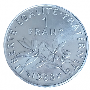 1 franc type Semeuse de 1988