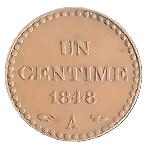 1 centime type Dupré 1848 A