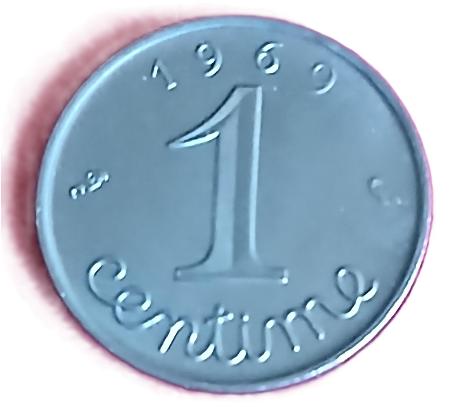 1 centime type Epi 1969 queue longue