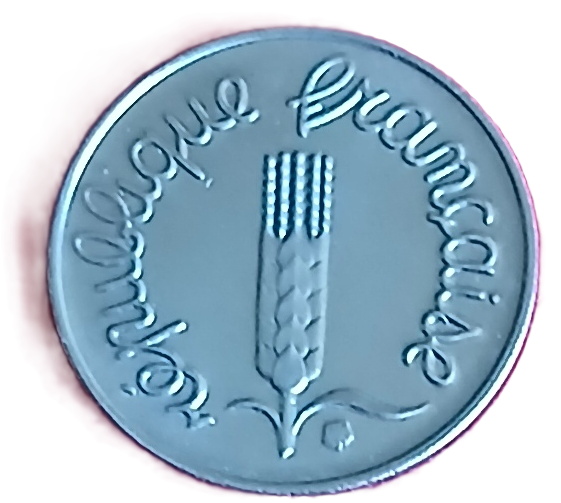 1 centime type Epi 1969 queue longue – Image 2