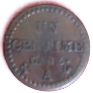 1 centime type Dupré AN 6 A