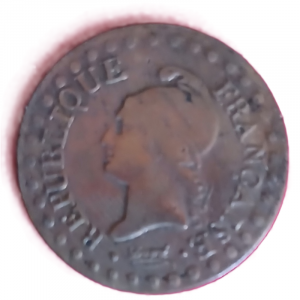 1 centime type Dupré AN 6 A