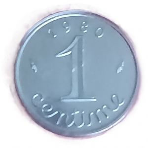 1 centime type Epi 1980 FDC