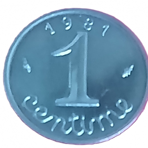 1 centime type Epi 1981