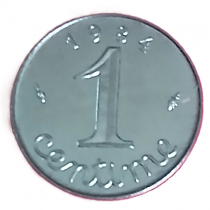 1 centime type Epi 1984