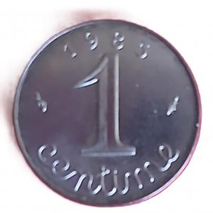 1 centime type Epi 1985