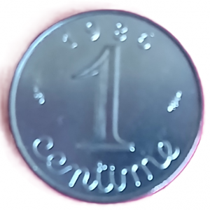 1 centime type Epi 1986 BU