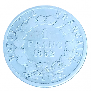 1 franc argent Louis-Napoléon Bonaparte 1852 A