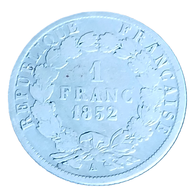 1 franc argent Louis-Napoléon Bonaparte 1852 A