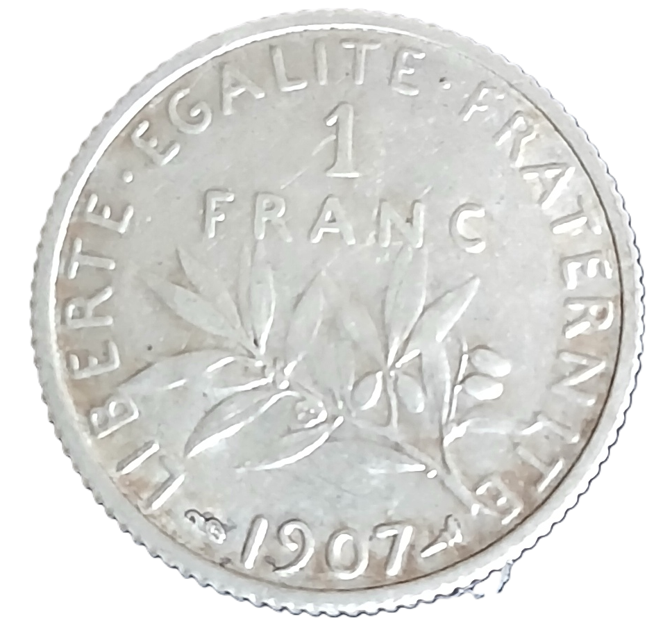 1 franc argent type Semeuse de 1907
