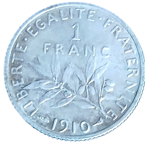 1 franc argent type Semeuse de 1910