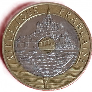 20 francs Mont Saint Michel 1992 V fermé