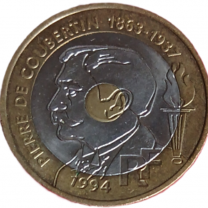 20 francs Pierre de Coubertin 1994