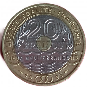 20 francs Jeux méditerranéens 1993