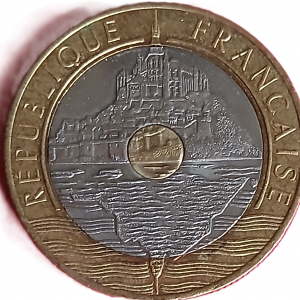 20 francs Mont Saint Michel 1992 V ouvert