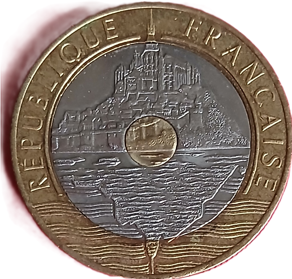 20 francs Mont Saint Michel 1992 V ouvert – Image 2